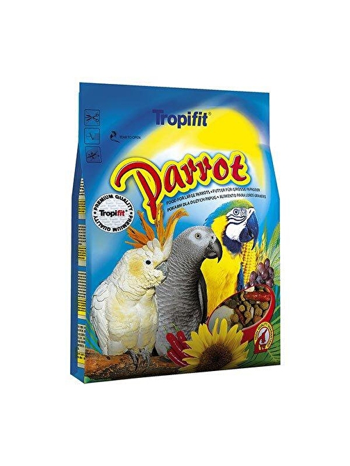 Tropifit Parrots Papağan Yemi 1000 Gr