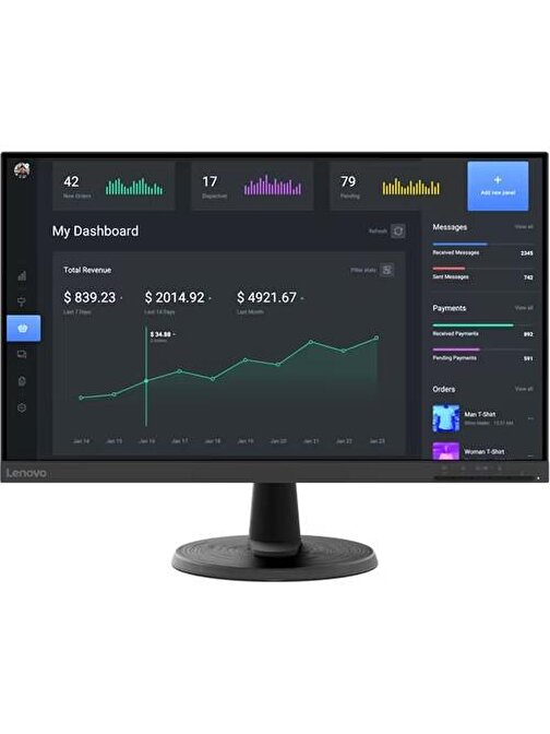 Lenovo C24-40 23.8" 4ms 75Hz (Hdmı+Vga) Amd Freesync Va Panel Wled Monitör 63DCKAT6TK