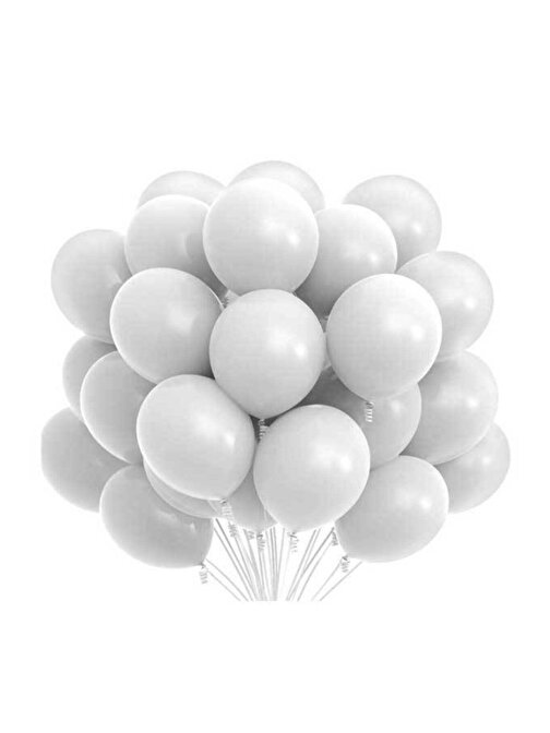 Pazariz Pazariz 10 Adet Dekor Balonu Beyaz
