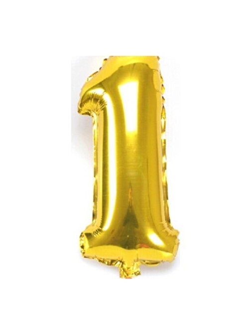 Pazariz Pazariz 1 Numara Ilk Yaş Doğum Günü Balonu 100 Cm Folyo Balon Sarı