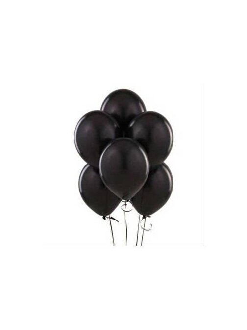 Pazariz Pazariz Balon 50'Li Siyah Metalik