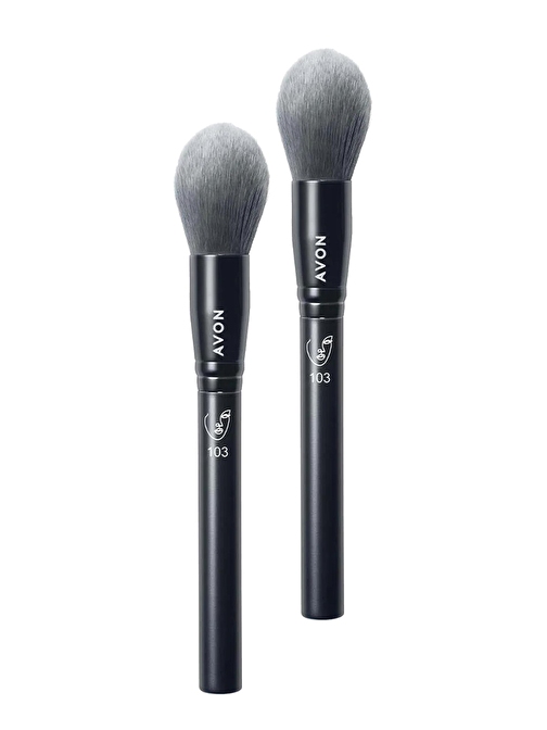 Avon Tam Örtücü Kubbeli Fondöten Fırçası İkili Set