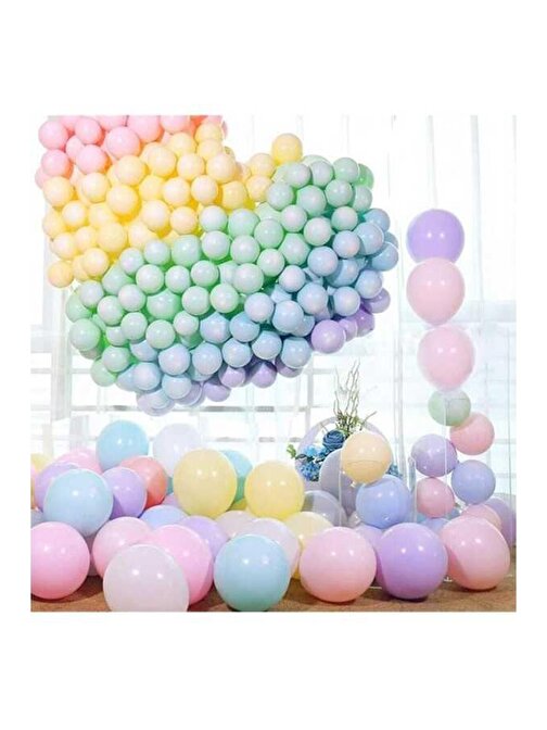 Pazariz Pazariz Makaron Balon Seti 50 Balon Karışık