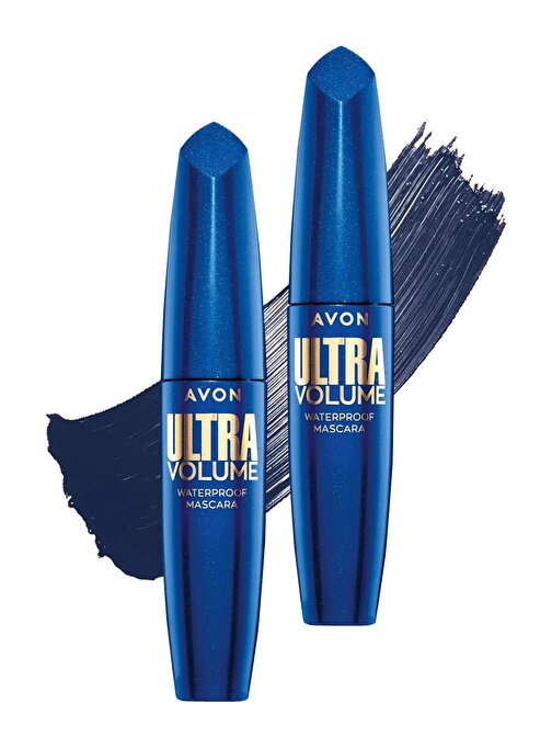 Avon Ultra Volume Suya Dayanıklı Maskara Navy İkili Set
