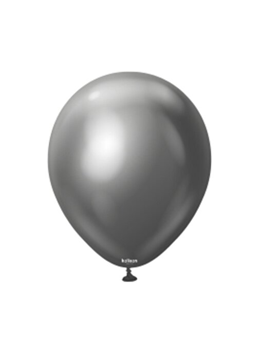 Pazariz Pazariz 12'' Mirror Balon Uzay Gri 50’Li