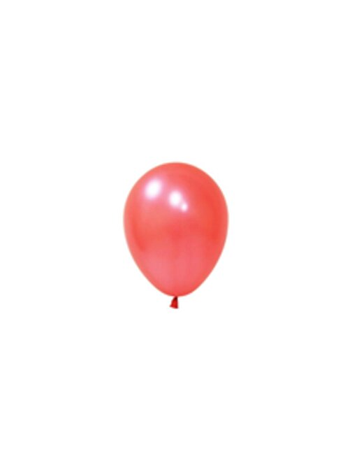 Pazariz Pazariz 12" Baskı Balonu Metalik Kırmızı 100' Lü