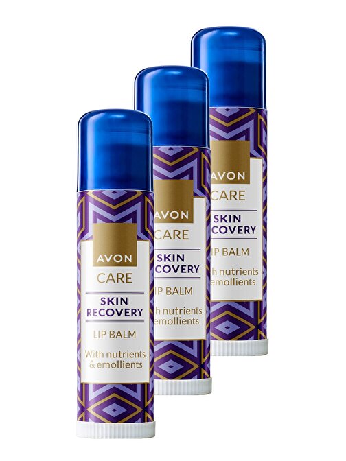 Avon Care Skin Recovery Dudak Balmı Üçlü Set
