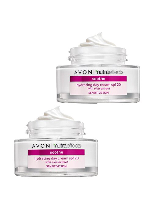 Avon Nutra Effects Soothe Nemlendirici Krem Spf20 50 Ml. İkili Set