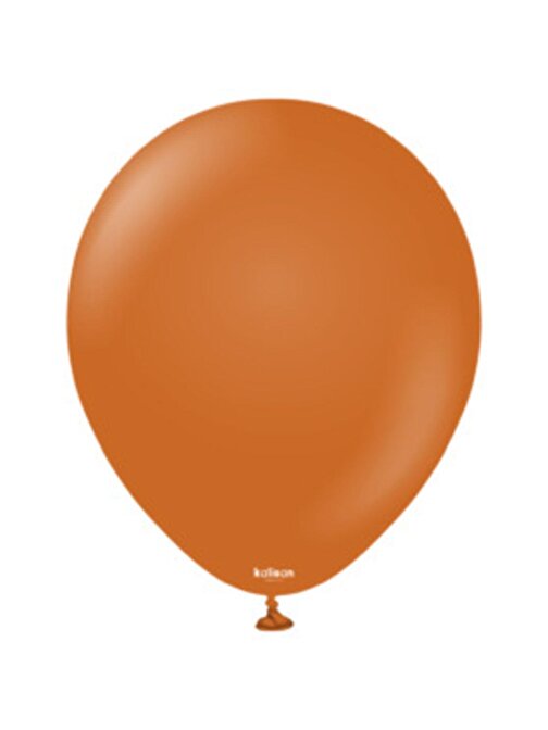 Pazariz Pazariz 12" Retro Balon Yanık Turuncu Renk 10 Adet