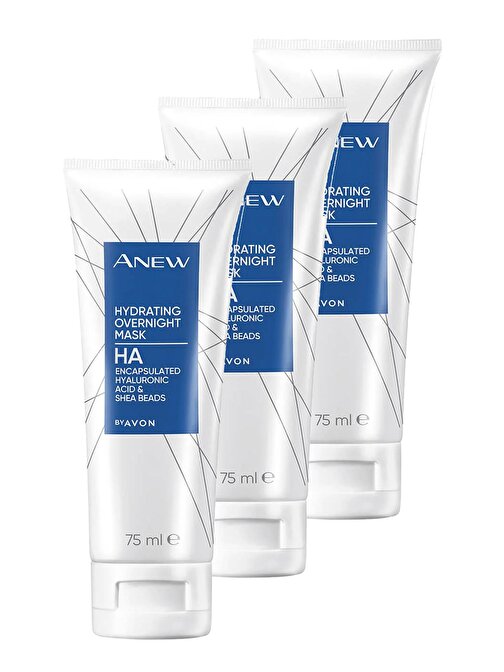 Avon Anew Nemlendirici Gece Maskesi 75 Ml. Üçlü Set