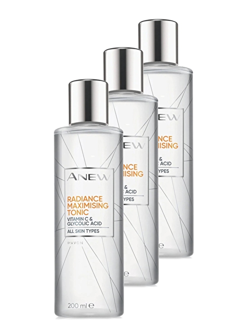 Avon Anew Radiance Maximising Parlak Görünüm Veren Tonik 200 Ml. Üçlü Set