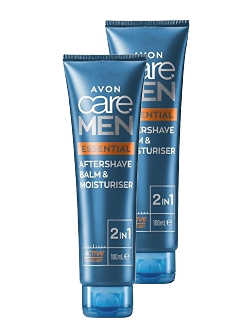 Avon Care Men Essential 2 si 1 Arada Tıraş Sonrası Balmı ve Nemlendiricisi 100 Ml. İkili Set