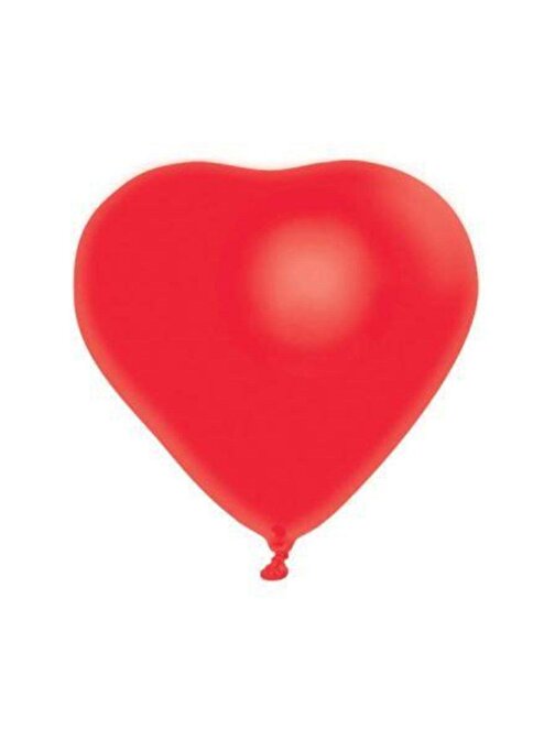 Pazariz Pazariz 12 Inc ( 30 Cm ) Kırmızı Renk Kalp Balon 100'Lü Paket