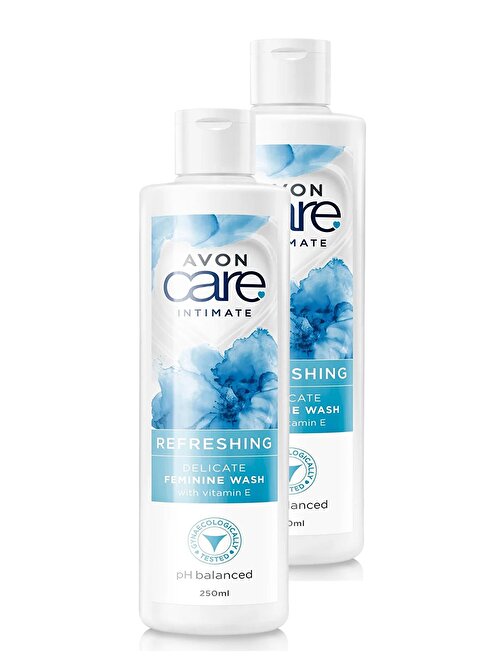 Avon Care Intimate Refreshing E Vitamini İçeren Dış Genital Bölge Temizleyici 250 Ml. İkili Set