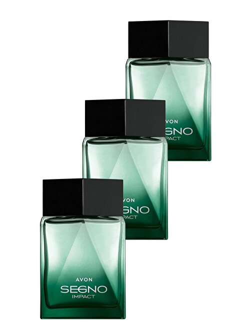 Avon Segno Impact Erkek Parfüm Edp 75 Ml. Üçlü Set