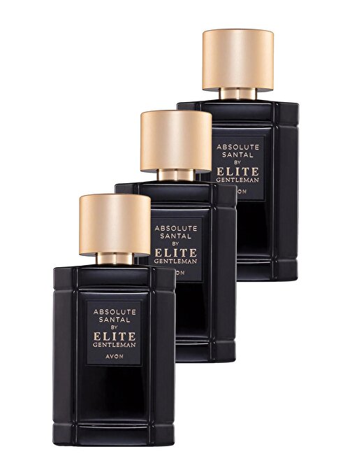 Avon Elite Gentleman Absolute Santal Erkek Parfüm Edt 50 Ml. Üçlü Set