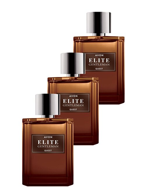 Avon Elite Gentleman Quest Erkek Parfüm Edt 75 Ml. Üçlü Set