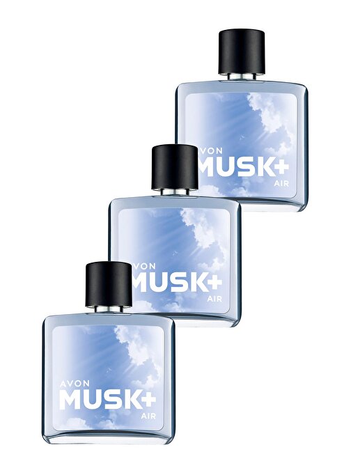 Avon Musk Air Erkek Parfüm Edt 75 Ml. Üçlü Set