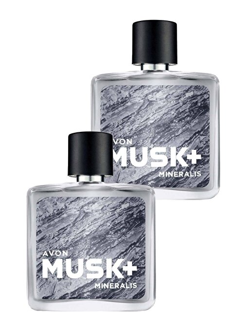 Avon Musk+ Mineralis Erkek Parfüm Edt 75 Ml. İkili Set