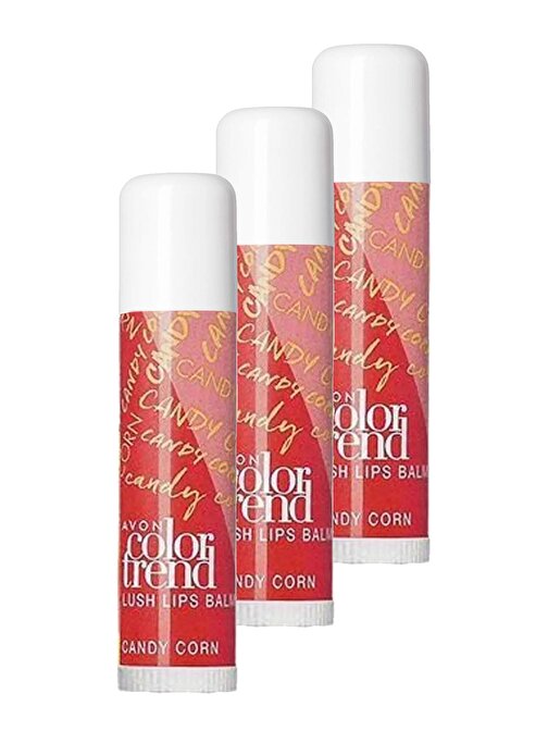 Avon Color Trend Lush Dudak Balmı Spf15 - Candy Corn Üçlü Set