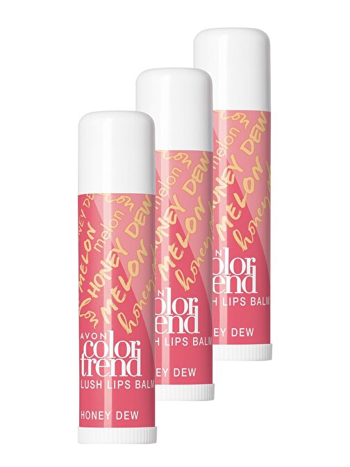 Avon Color Trend Lush Dudak Balmı Spf15 - Honey Dew Üçlü Set