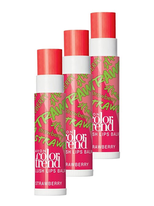 Avon Color Trend Dudak Balmı Strawberry Üçlü Set