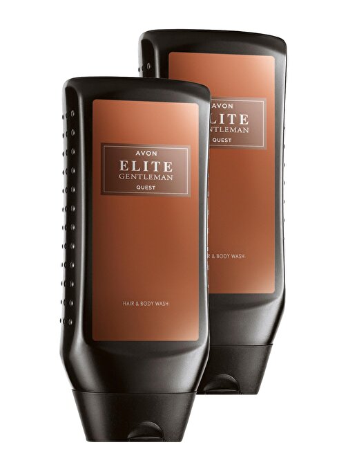 Avon Elite Gentleman Quest Parfüm Kokulu Saç ve Vücut Şampuanı 250 Ml. İkili Set