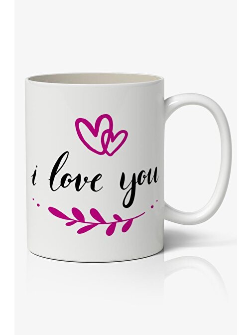 Sevgiliye Özel Sevgililer Günü Baskılı Kupa Bardak Kahve Kupa Bardak Model 7