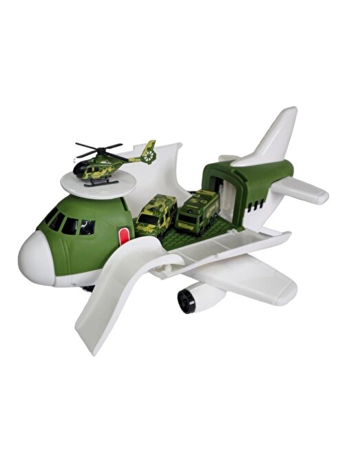 Heroes Toys Uçak Asker Seti ERN-2007,2 Araba 1 Helikopterli Oyuncak Set