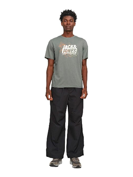 Jack&Jones O Yaka Rahat Kesim Yeşil Erkek T-Shirt 12255604