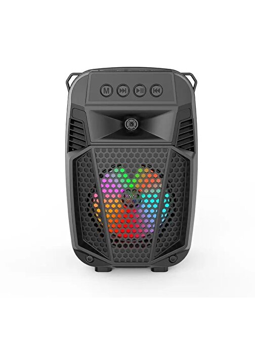 Concord ZQS1430 Rgb Ledli FM Radyolu USB ve Mikrofon Girişli 4 İnç Bluetooth Hoparlör