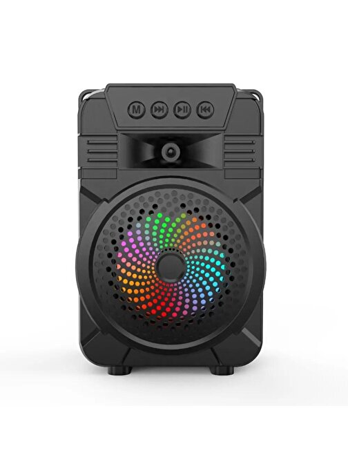 Concord ZQS1431 Rgb Ledli FM Radyolu USB ve Mikrofon Girişli 4 İnç Bluetooth Hoparlör