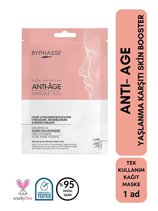 Anti Age Yaşlanma Karşıtı Skin Booster Kağıt Yüz Maskesi 1ad
