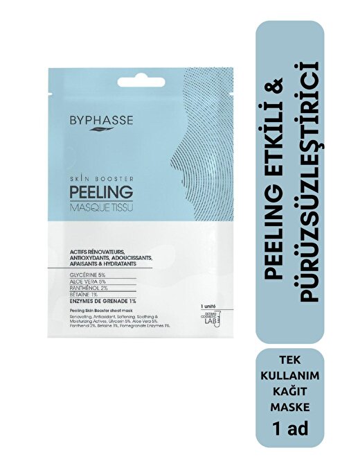 Peeling Etkili ve Pürüzsüzleştirici Skin Booster Kağıt Yüz Maskesi 1ad