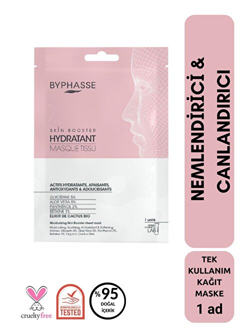 Nemlendirici ve Canlandırıcı Skin Booster Kağıt Yüz Maskesi 1ad