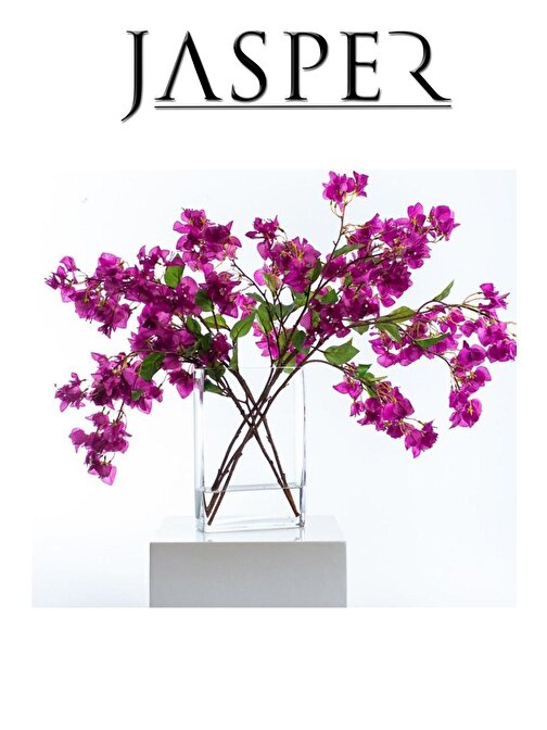 Jasper Yapay Çiçek Begonvil Çiçeği Fuşya Uzun Dallı Sarkan Çiçek 100 Cm