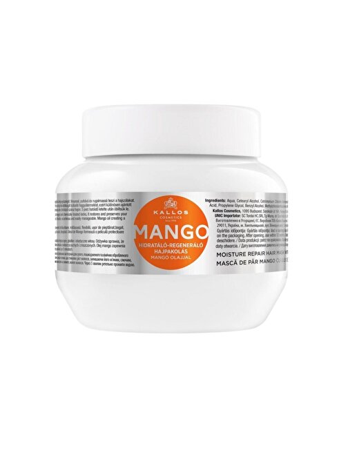 Mango Yağı Içeren Nem Verici Ve Onarıcı Saç Bakım Maskesi 275ml