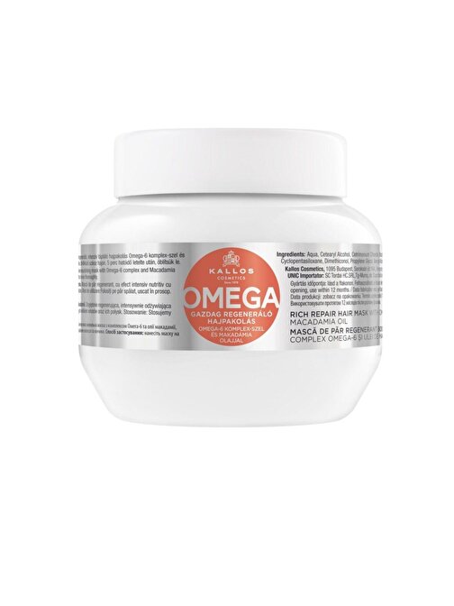 Omega-6 Kompleksi Ve Macadamia Yaği İçeren Saç Onarım Maskesi 275 ml