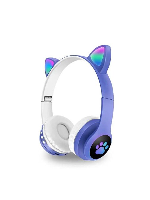 Concord VZV23M Radyolu Işıklı Kedi Kulak Bluetooth Kulaklık