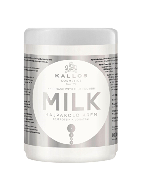 Milk Hair Mask 1000ml Süt Proteinli Saç Bakım Maskesi