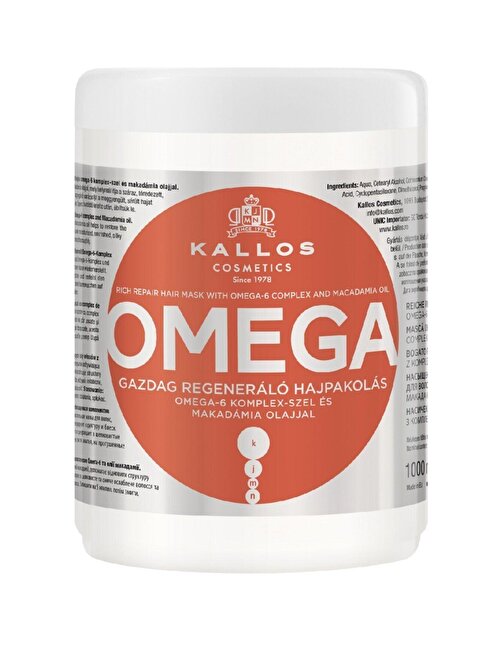 Omega-6 Kompleksi Ve Macadamia Yaği Içeren Saç Onarım Maskesi 1000ml
