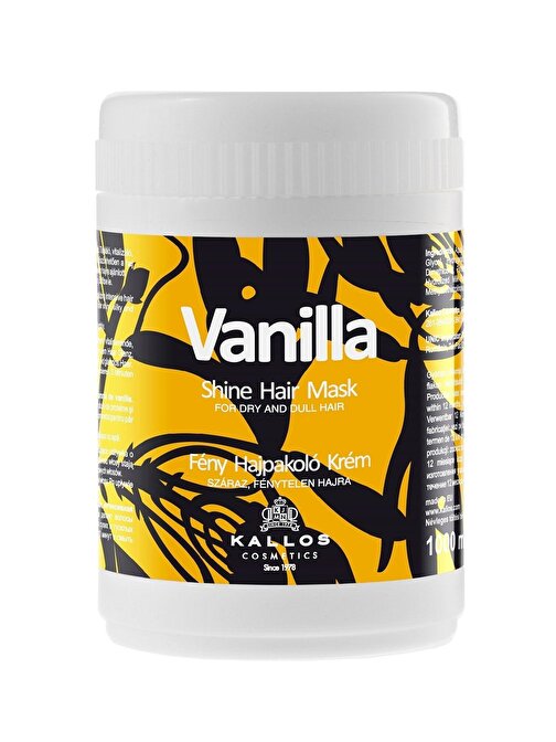 Vanilla 1000ml Kuru Ve Mat Saçlar Için Vanilya Özlü Işıltı Verici Saç Bakım Maskesi