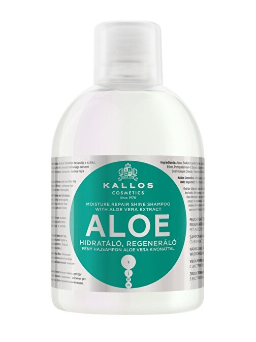 Aloe  Kuru Ve Yıpranmış Saçlar Için Aloe Vera Özlü Nem Terapisi Ve Işıltı Verici Şampuan