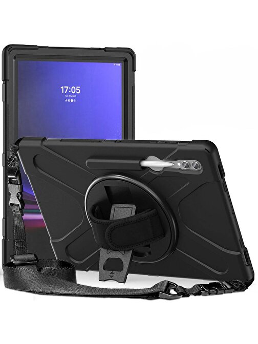 Gpack Samsung Galaxy Tab S8 Ultra x900 Kılıf Defender Tablet Tank Koruma Standlı df7