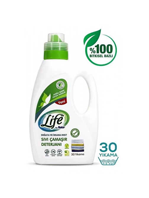 Life by Fakir Bitkisel Bazlı Vegan Sıvı Çamaşır Deterjanı 1500 ml