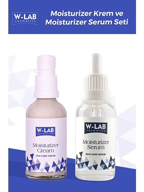 W-Lab Kozmetik Moisturizer Krem + Moisturizer Serum Set