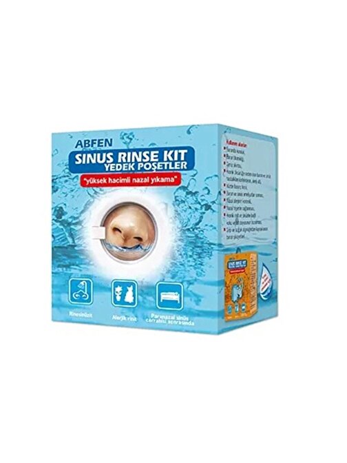 Abfen Sinus Rinse Kit Yedek Poşetleri Yetişkin-50'li