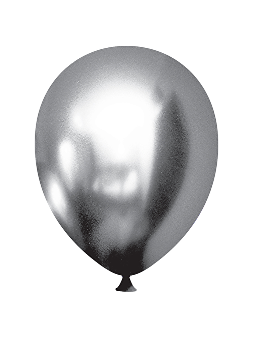Krom Balon 5" Baskısız 50li - Gümüş