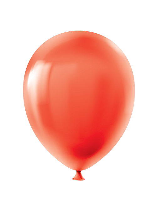 Pastel Balon Baskısız 100lü -Kırmızı-