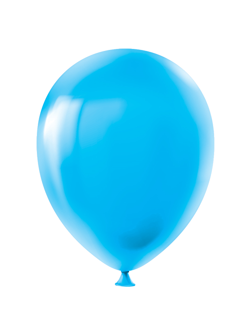 Pastel Balon Baskısız 100lü -Mavi-